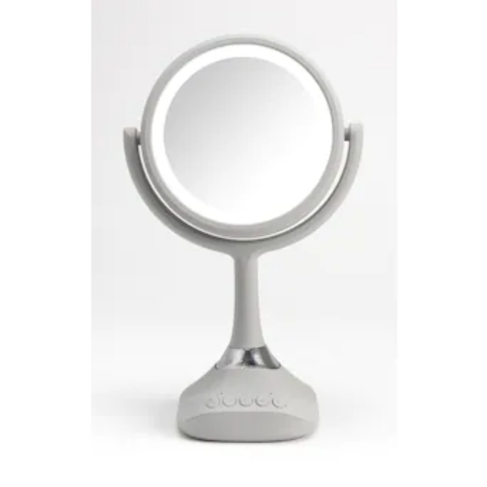 Homewerks Mirror with LED Light and Bluetooth Speaker and Microphone